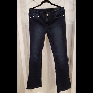 Skinny Flare Jeans - Dark Wash